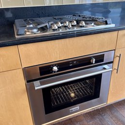 New oven and cooktop