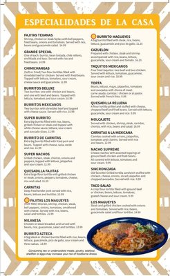 Menu photo 8 Los Magueyes Mexican Restaurant - Ocala Ocala, FL