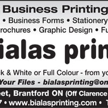 Bialas Printing - Graphic Design Near Me - Brantford, Ontario