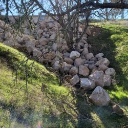 Hammes Roofing & Construction - We hauled 240,000 pounds of rock and placed in this area.