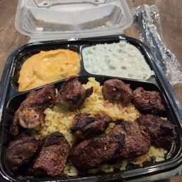 Combo mix with yogurt and tahini sauce