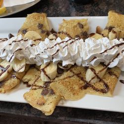 Village Cafe - Banana Nutella Crepes