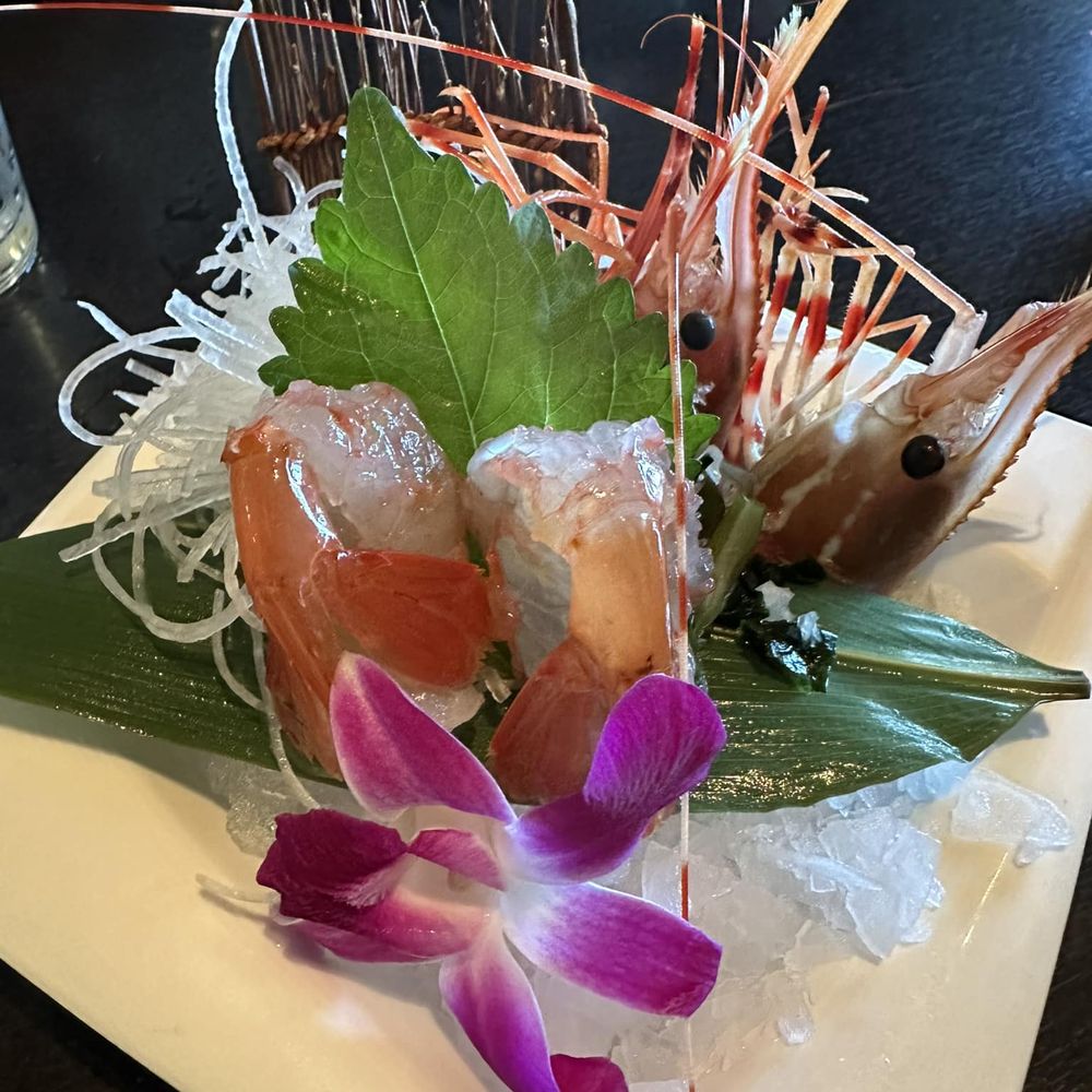 Hashigo Sushi - Fantastic presentation of two pieces of Ama ebi - Japanese Near Me - Huntington Beach, California Hashigo Sushi - Fantastic presentation of two pieces of Ama ebi - Japanese Near Me - Huntington Beach, California