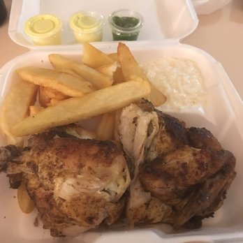 El Pollo Rico - Half pollo w/ fries & slaw has me licking my fingers! - Latin American Near Me - Arlington, Virginia