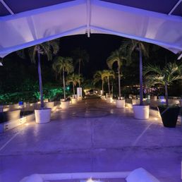 Walkway to restaurants and pool