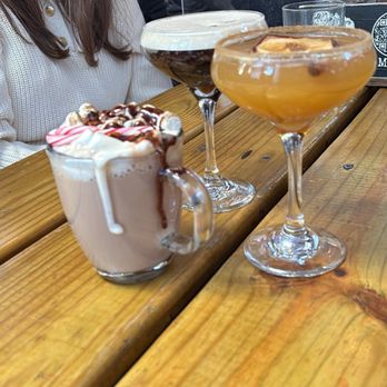 Loreley Beer Garden - Apple cider martini, espresso martini, hot chocolate cocktail - German Near Me - New York, New York Loreley Beer Garden - Apple cider martini, espresso martini, hot chocolate cocktail - German Near Me - New York, New York