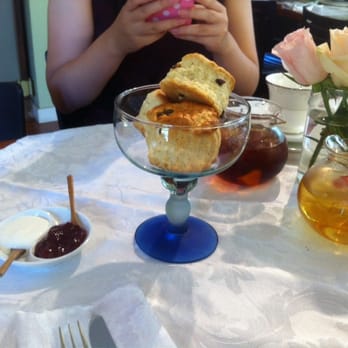 Tea List - Mini scones with jam and cream spread - Coffee & Tea Near Me - Davis, California Tea List - Mini scones with jam and cream spread - Coffee & Tea Near Me - Davis, California