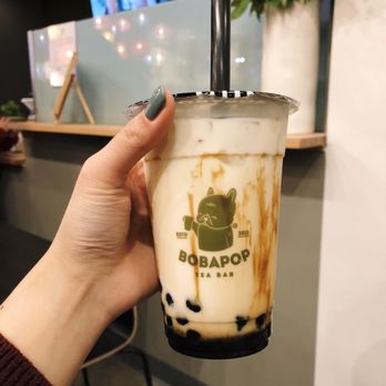 BoBaPoP - Brown Sugar Latte with boba - Coffee & Tea Near Me - San Gabriel, California