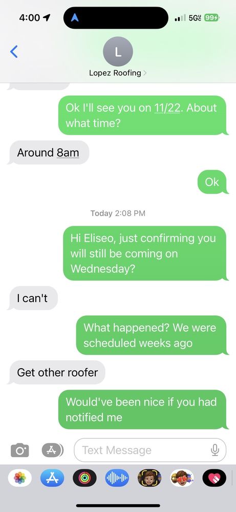 Slide of Lopez Roofing