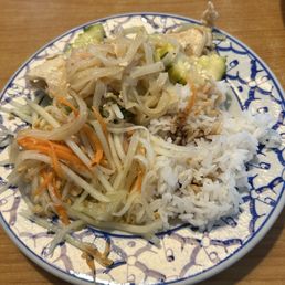 L-2. Pad Kee Mao, papaya salad and steamed rice. L-2. Pad Kee Mao, papaya salad and steamed rice.