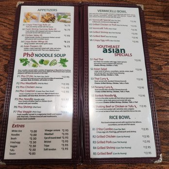 Pho D'lite - Menu - Vietnamese Near Me - Lexington Park, Maryland