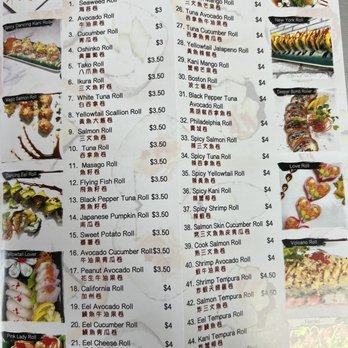 Happy Canteen - Menu, all regular rolls. They have options that nearby spots don't (I think), tako being one - Sushi Bars Near Me - Brooklyn, New York