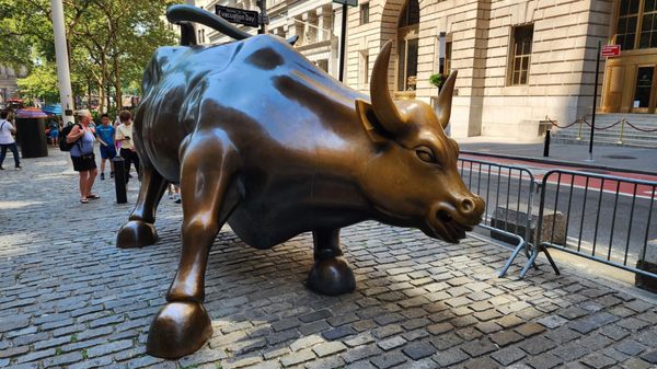 Charging Bull by null