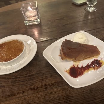 The French Table Bistro - Crème brûlée and upside down cake - French Near Me - Vancouver, British Columbia