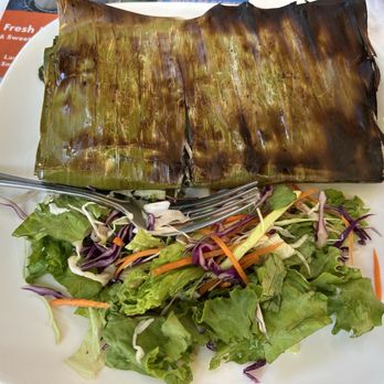 Siam Taste - Rock Cod in Banana Leaf - Thai Near Me - Sunnyvale, California Siam Taste - Rock Cod in Banana Leaf - Thai Near Me - Sunnyvale, California