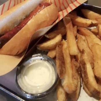 Wursthaus - Louisiana hot link with fries - Pubs Near Me - Santa Ana, California Wursthaus - Louisiana hot link with fries - Pubs Near Me - Santa Ana, California