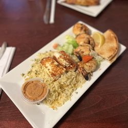 Samos Restaurant - Shrimp Haloumi