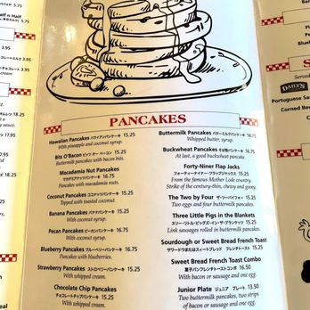 The Original Pancake House - Pancakes menu - American Near Me - Honolulu, Hawaii The Original Pancake House - Pancakes menu - American Near Me - Honolulu, Hawaii