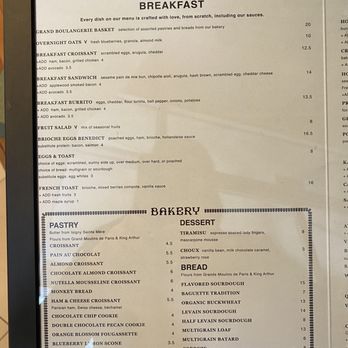 Oh La La - Breakfast menu - Bakeries Near Me - Pasadena, California