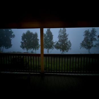 The Rangeley Inn & Tavern - Patio views of Haley Pond from my room on a foggy morning! - Hotels Near Me - Rangeley, Maine The Rangeley Inn & Tavern - Patio views of Haley Pond from my room on a foggy morning! - Hotels Near Me - Rangeley, Maine