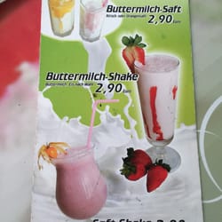 Eiscafe San Marco - Die "Milchkarte"