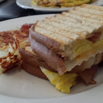 Rialto Cafe - Breakfast panini. Nothing special, it's what you would expect. - Breakfast & Brunch Near Me - Fullerton, California