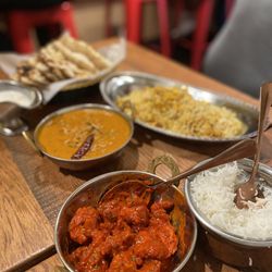Hyderabadi Zaiqa - Chicken 65, Chettinad Curry, Shrimp Fry Biryani, Garlic Naan, Butter Naan