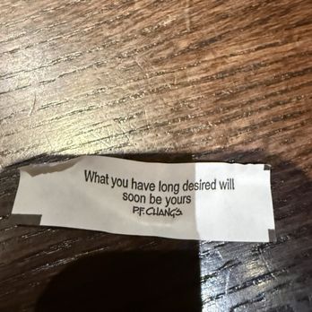 P.F. Chang's - Fortune cookie - Chinese Near Me - Akron, Ohio P.F. Chang's - Fortune cookie - Chinese Near Me - Akron, Ohio