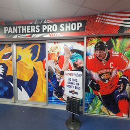 Exterior outside entrance of Panthers IceDen - PRO SHOP - Coral Springs, Florida Exterior outside entrance of Panthers IceDen - PRO SHOP - Coral Springs, Florida