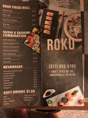 Menu photo 5 Roku Sushi & Pho Bargersville, IN Menu photo 5 Roku Sushi & Pho Bargersville, IN