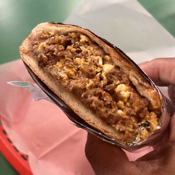 Taqueria Extra - Extra basic Chorizo Torta. Nothing else in it to even be called a Torta. - Mexican Near Me - Pleasanton, California