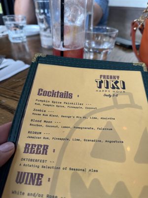 Menu photo 1 Bar George Charleston, SC