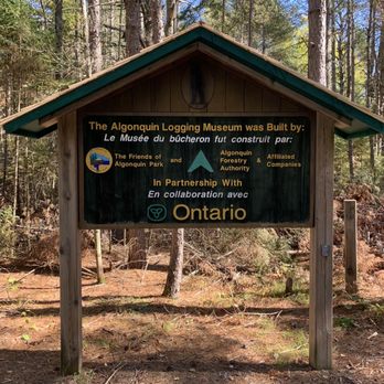 Algonquin Logging Museum - Signage - Museums Near Me - Whitney, Ontario