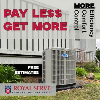 Royal Serve - PAY LESS, GET MORE
At Royal Serve, we don't just install air conditioners - we deliver comfort, control, and efficiency - Heating & Air Conditioning/HVAC Near Me - Spencerport, New York Royal Serve - PAY LESS, GET MORE
At Royal Serve, we don't just install air conditioners - we deliver comfort, control, and efficiency - Heating & Air Conditioning/HVAC Near Me - Spencerport, New York
