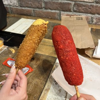 Mochinut - The Chungchun (Original) Hotdog and the Hot Cheetos - Hot Dogs Near Me - Cerritos, California