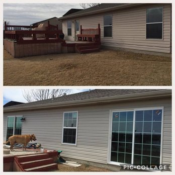 Birdseye Construction - Top is before, bottom is after adding 2 patio doors, replacing a window and all new siding. - General Contractors Near Me - Roanoke, Texas Birdseye Construction - Top is before, bottom is after adding 2 patio doors, replacing a window and all new siding. - General Contractors Near Me - Roanoke, Texas