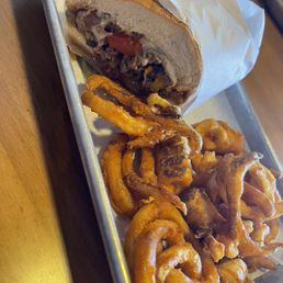 1/2 Philly & Curly Fries