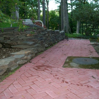 Design by Lee Landscaping - a brick walkway in a back yard - Landscaping Near Me - Mauldin, South Carolina Design by Lee Landscaping - a brick walkway in a back yard - Landscaping Near Me - Mauldin, South Carolina