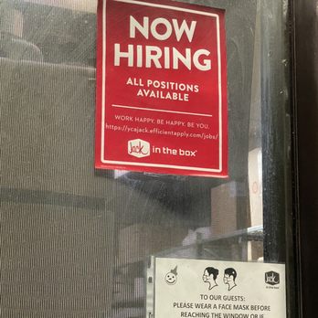 Jack in the Box - They are hiring in case anybody's looking for a job - Fast Food Near Me - Lincoln, California