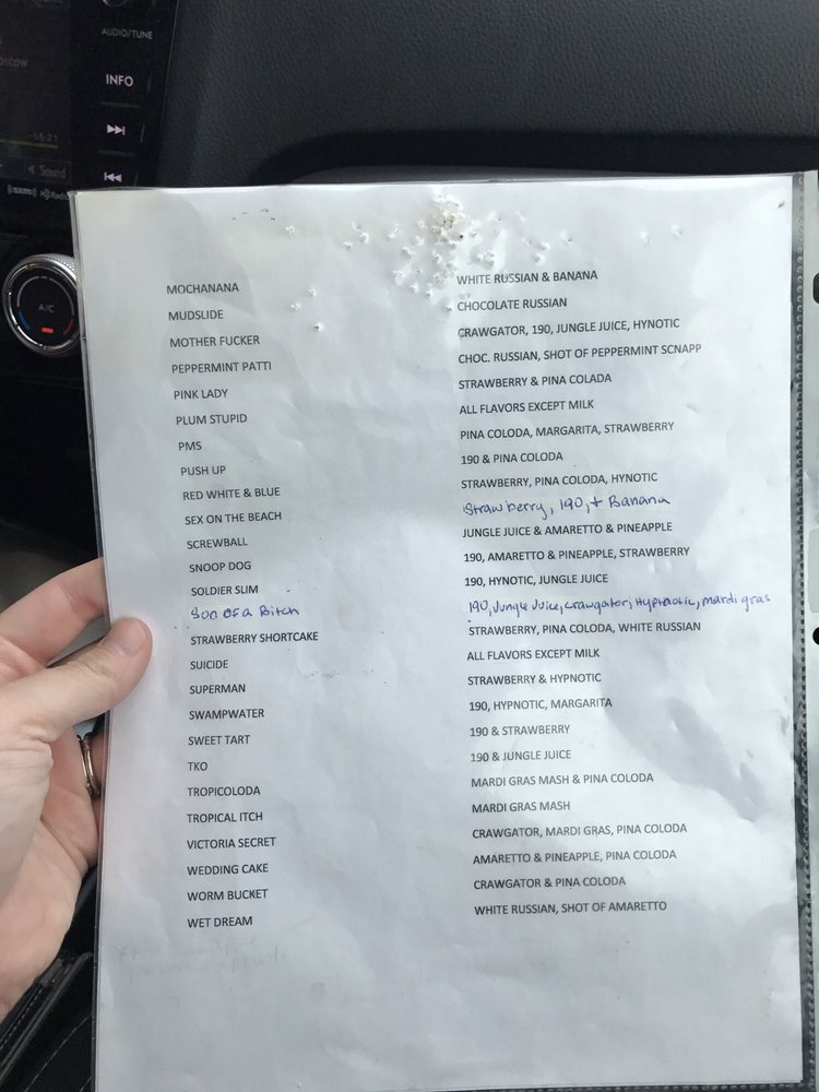 NEW ORLEANS ORIGINAL DAIQUIRIS Updated September 2024 4016 Hwy 90 E