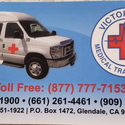 Victorville Medical Transportation - Here's their business card.
