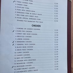 Asian Dragon Chinese Restaurant - Menu May 2024