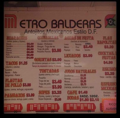 Menu photo 7 Metro Balderas Restaurant Panorama City, CA