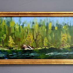 Framin' ArtWorks - Plein air of Willamette River.