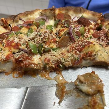 Pizza USA - It was the most delicious Vegan Pizza we have ever ate !!!! - Pizza Near Me - Bellflower, California