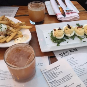 Salty Sow - Duck fat fries, truffled deviled eggs, Salty Sow'r - American Near Me - Austin, Texas Salty Sow - Duck fat fries, truffled deviled eggs, Salty Sow'r - American Near Me - Austin, Texas