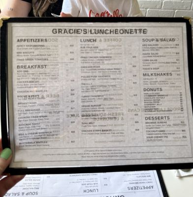 Menu photo 2 Gracie's Luncheonette Leeds, NY