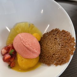 One World - Strawberry and peach sorbet