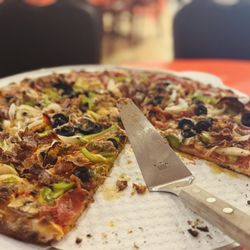 The Goombah Pizzaiolo - Supremo pizza with New Haven Crust.