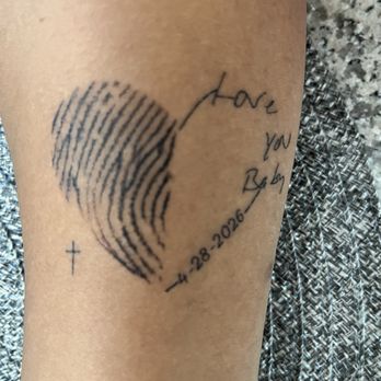 Ink Disciples Tattoo Parlor - Memorial fingerprint and personal handwritten note from a loved one - Tattoo Near Me - Modesto, California Ink Disciples Tattoo Parlor - Memorial fingerprint and personal handwritten note from a loved one - Tattoo Near Me - Modesto, California